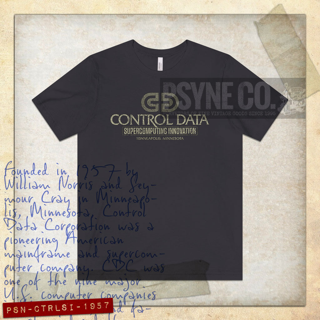 Control Data Supercomputing Innovation 1957 Vintage Men's T-Shirt