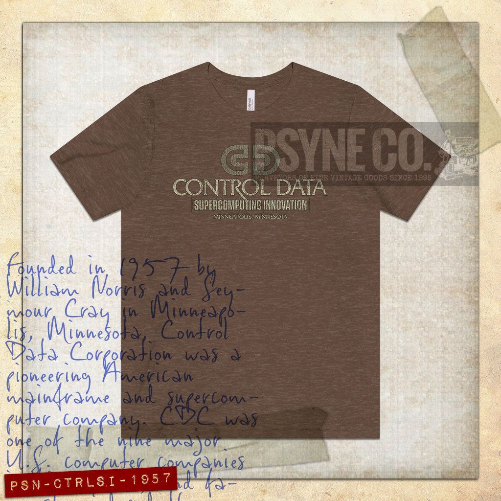 Control Data Supercomputing Innovation 1957 Vintage Men's T-Shirt