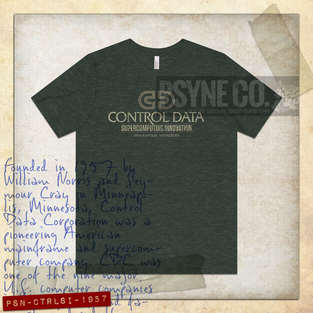 Control Data Supercomputing Innovation 1957 Vintage Men's T-Shirt