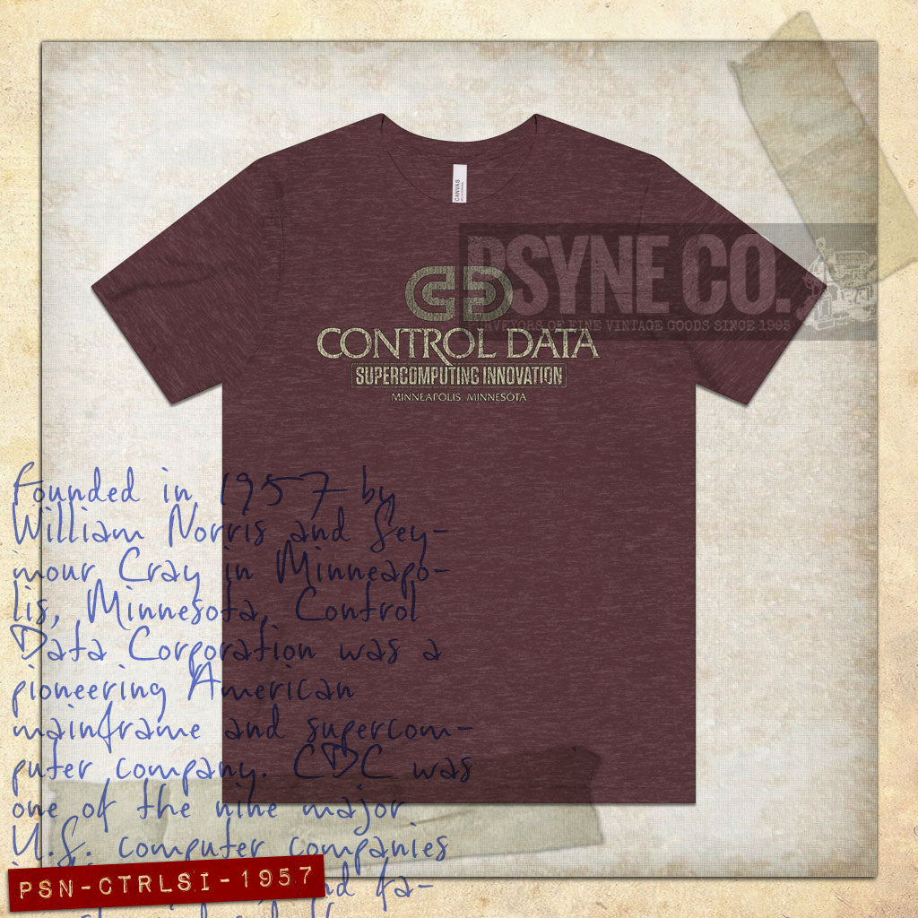 Control Data Supercomputing Innovation 1957 Vintage Men's T-Shirt