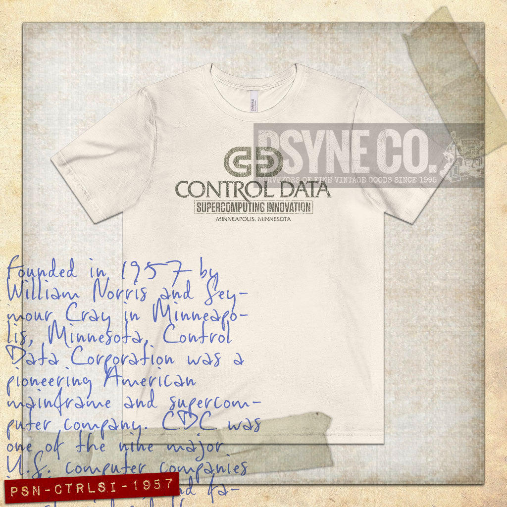 Control Data Supercomputing Innovation 1957 Vintage Men's T-Shirt