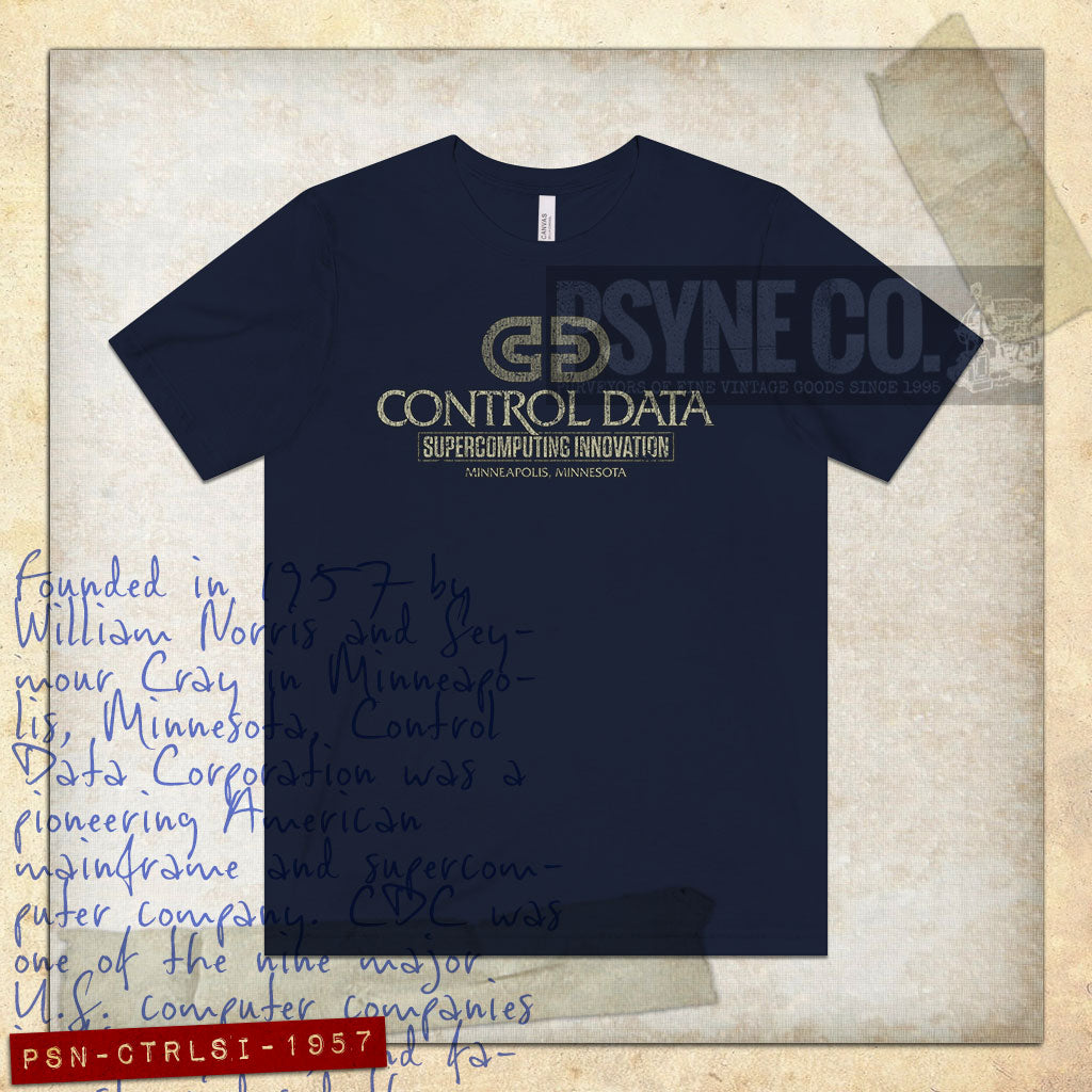 Control Data Supercomputing Innovation 1957 Vintage Men's T-Shirt