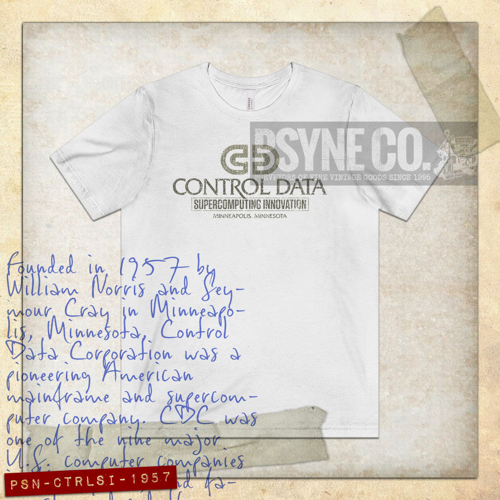 Control Data Supercomputing Innovation 1957 Vintage Men's T-Shirt