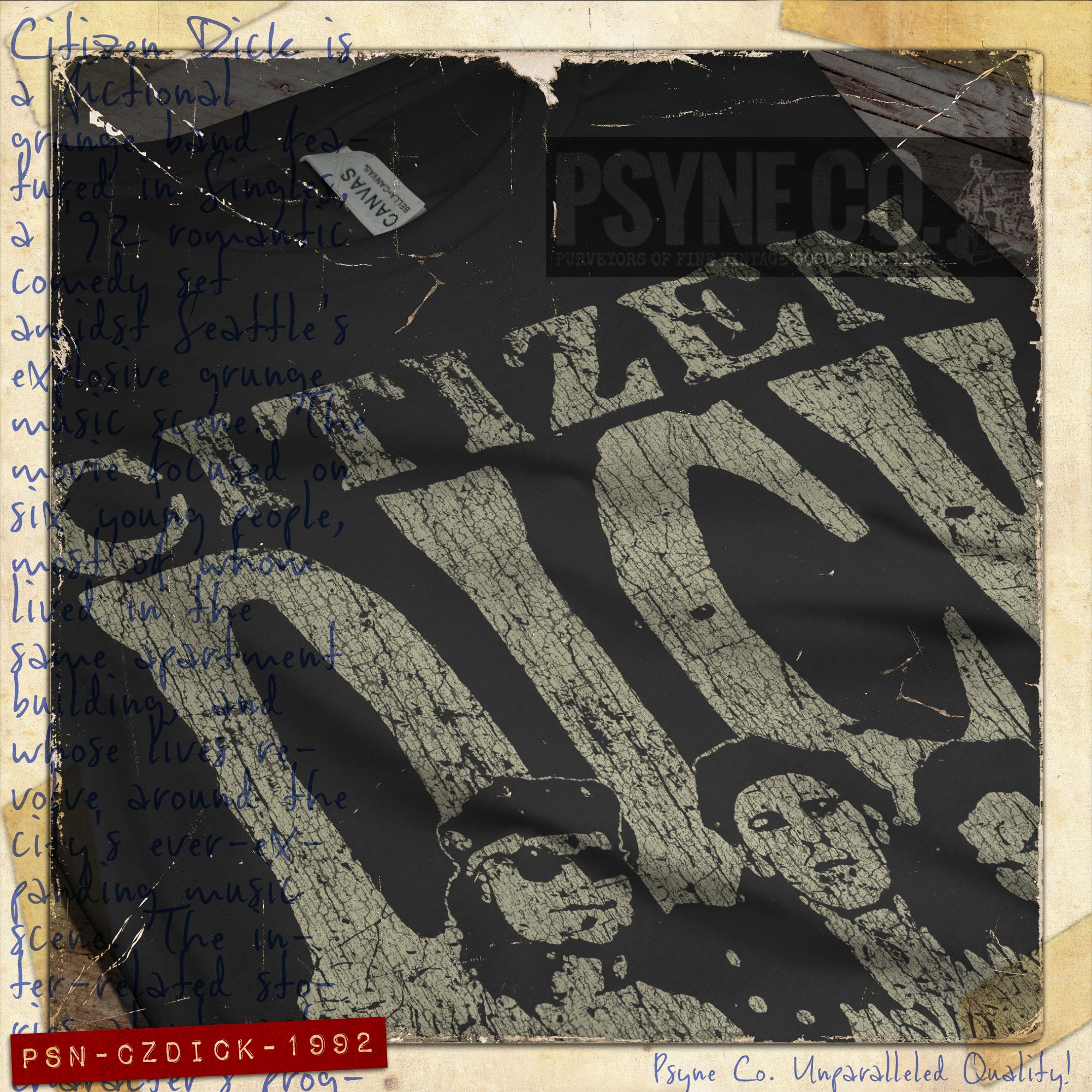 Citizen Dick 1992 F/B Vintage Men’s T-Shirt