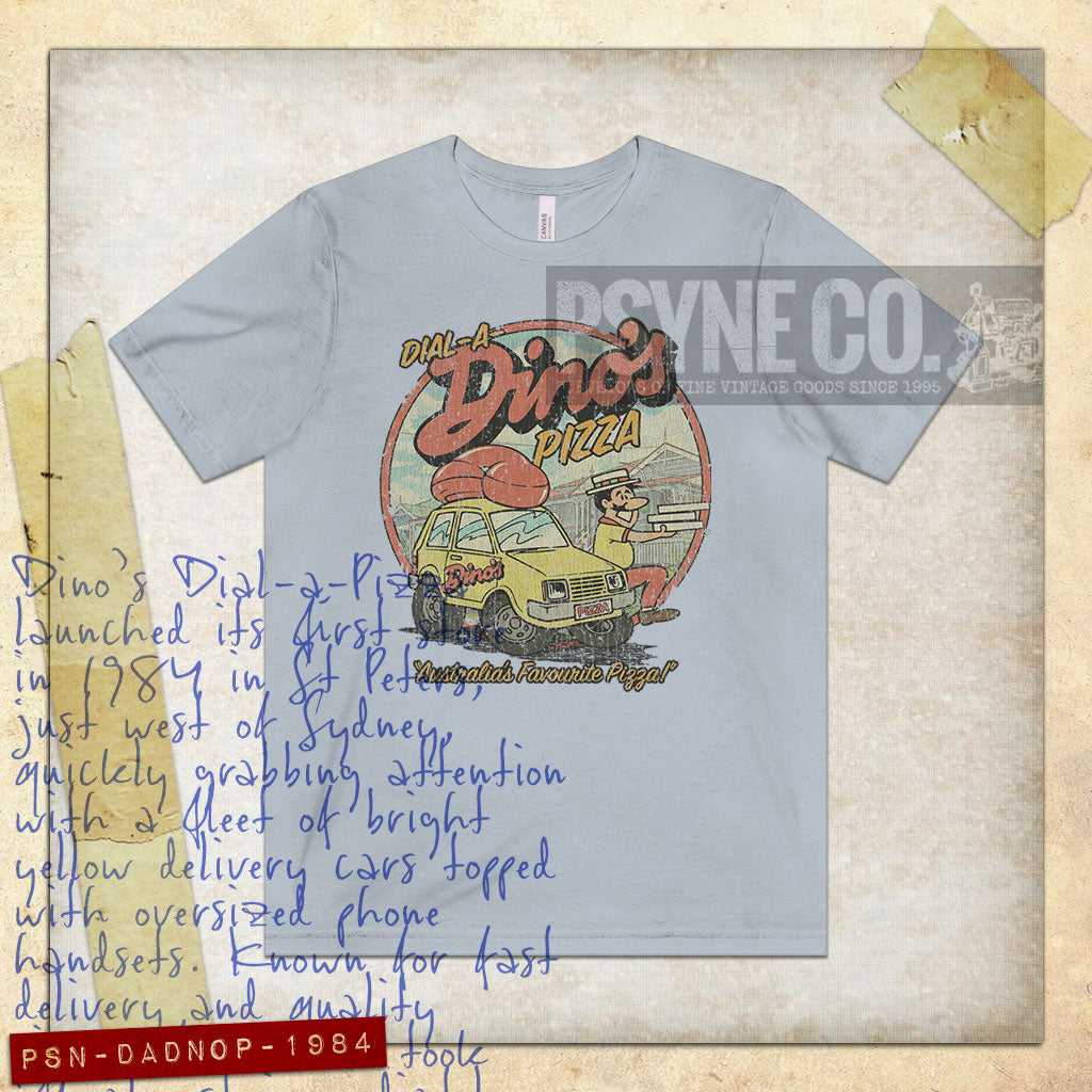 Dial-a-Dino’s Pizza 1984 Vintage Men's T-Shirt