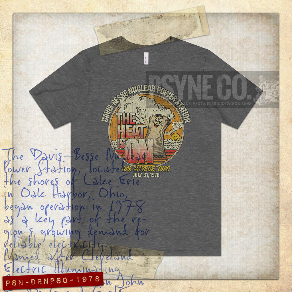 Davis–Besse Nuclear Power Station 1978 Vintage Men's T-Shirt