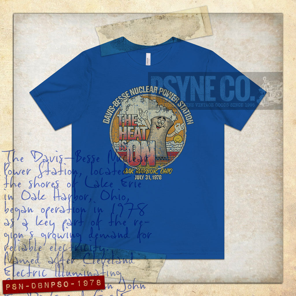 Davis–Besse Nuclear Power Station 1978 Vintage Men's T-Shirt