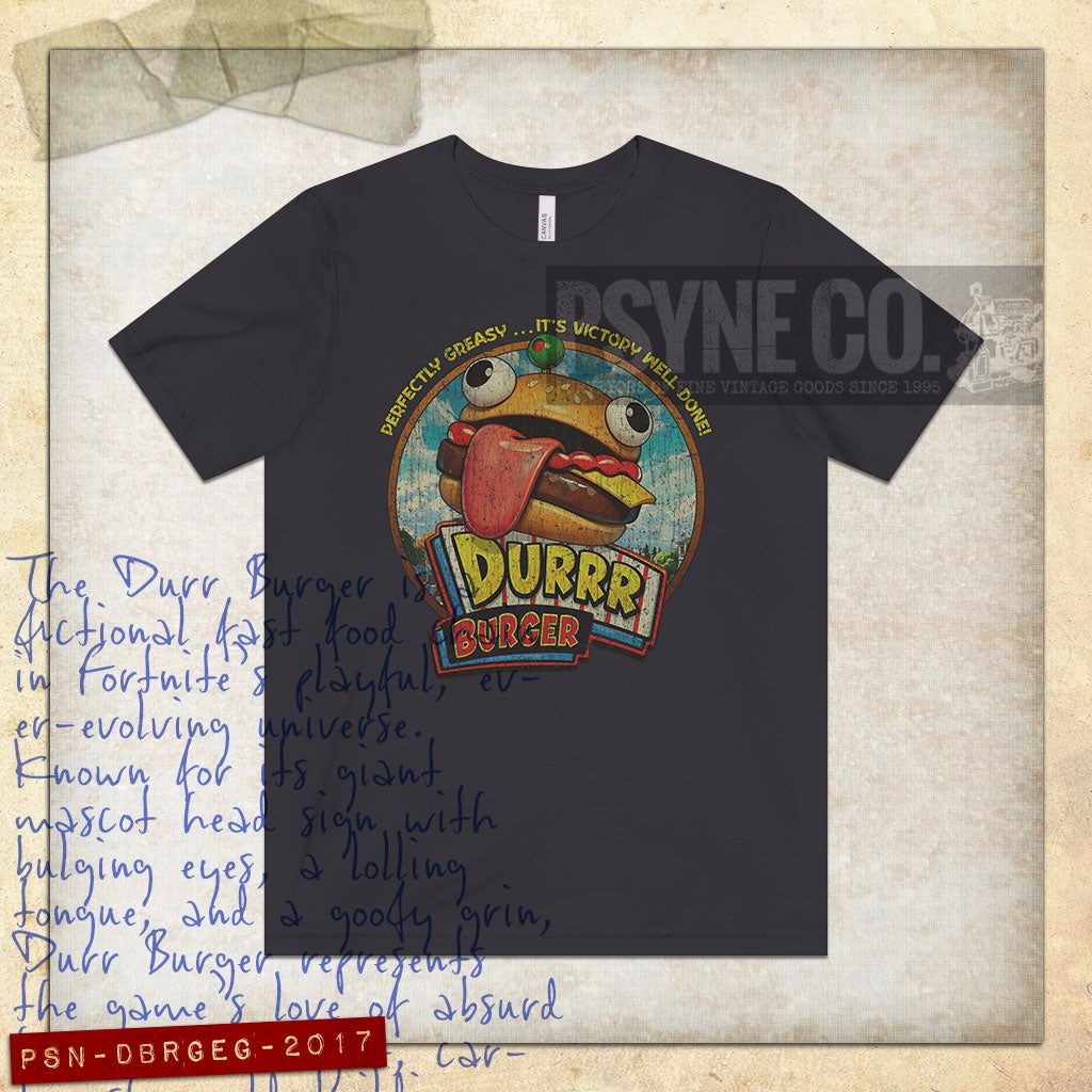 Durrr Burger Perfectly Greasy 2017 Vintage Men's T-Shirt