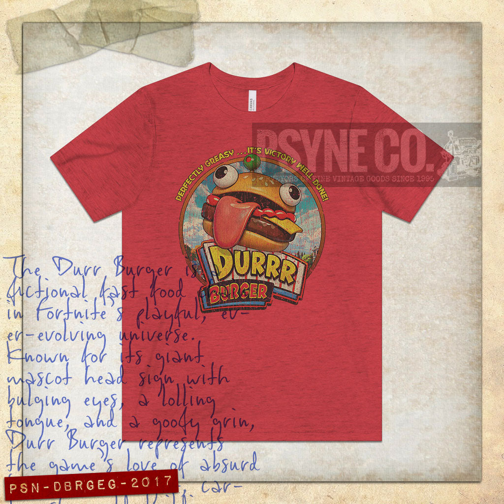 Durrr Burger Perfectly Greasy 2017 Vintage Men's T-Shirt