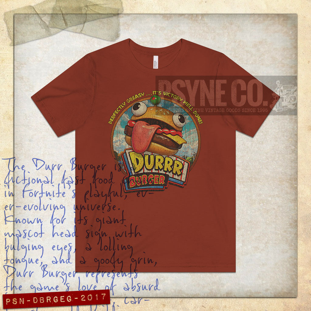 Durrr Burger Perfectly Greasy 2017 Vintage Men's T-Shirt