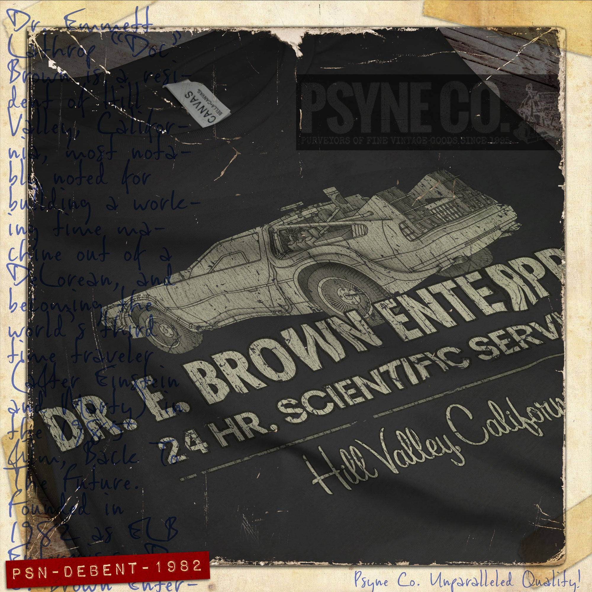 Dr. E. Brown Enterprises 1982 Vintage Men's T-Shirt