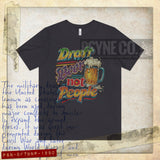 Draft Beer Not People 1980 Vintage Men's T-Shirt