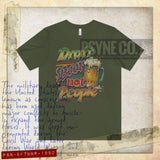 Draft Beer Not People 1980 Vintage Men's T-Shirt