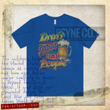 Draft Beer Not People 1980 Vintage Men's T-Shirt