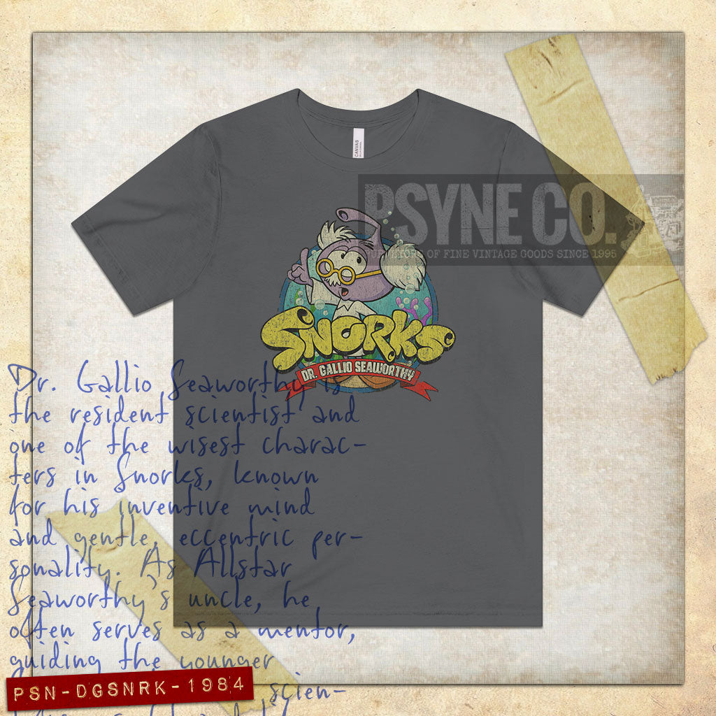 Dr. Gallio Seaworthy the Snork 1984 Vintage Men's T-Shirt