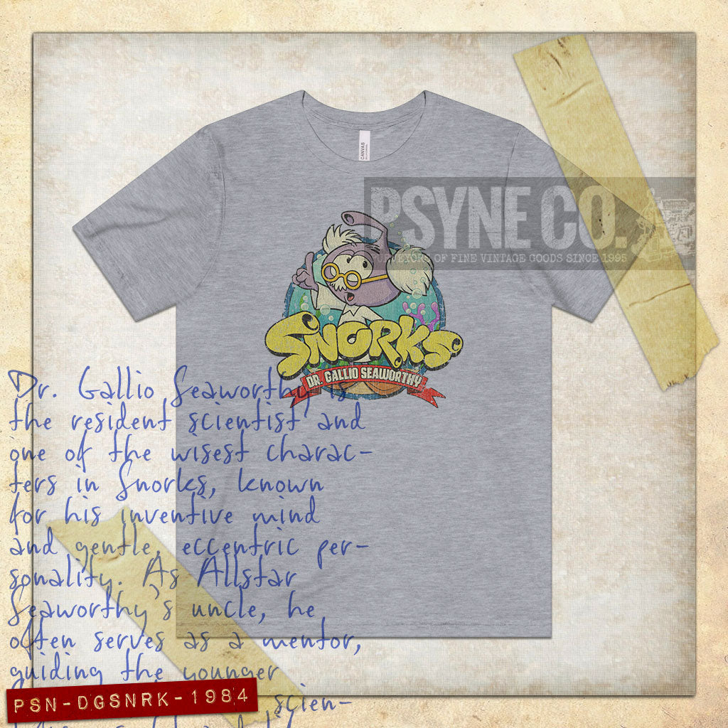 Dr. Gallio Seaworthy the Snork 1984 Vintage Men's T-Shirt