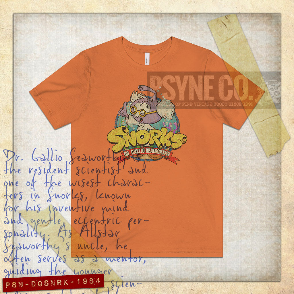 Dr. Gallio Seaworthy the Snork 1984 Vintage Men's T-Shirt