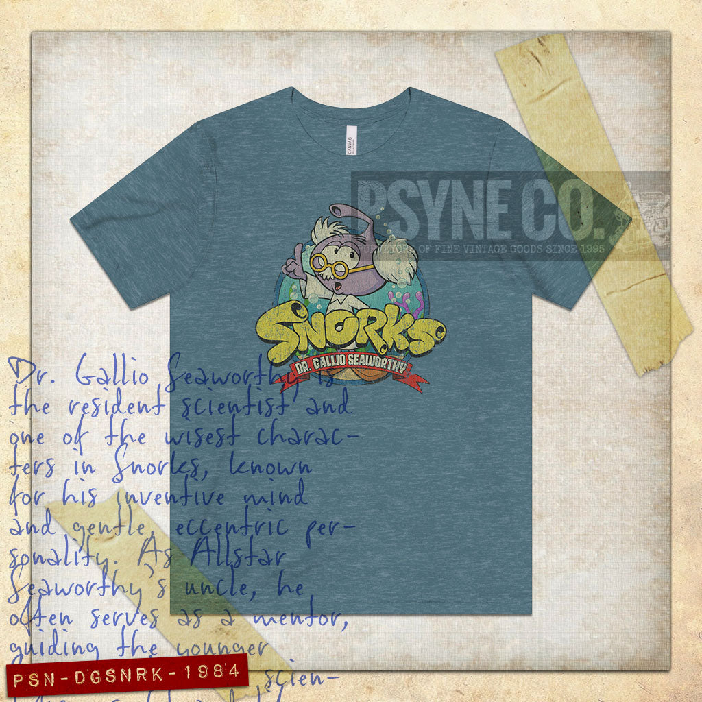 Dr. Gallio Seaworthy the Snork 1984 Vintage Men's T-Shirt