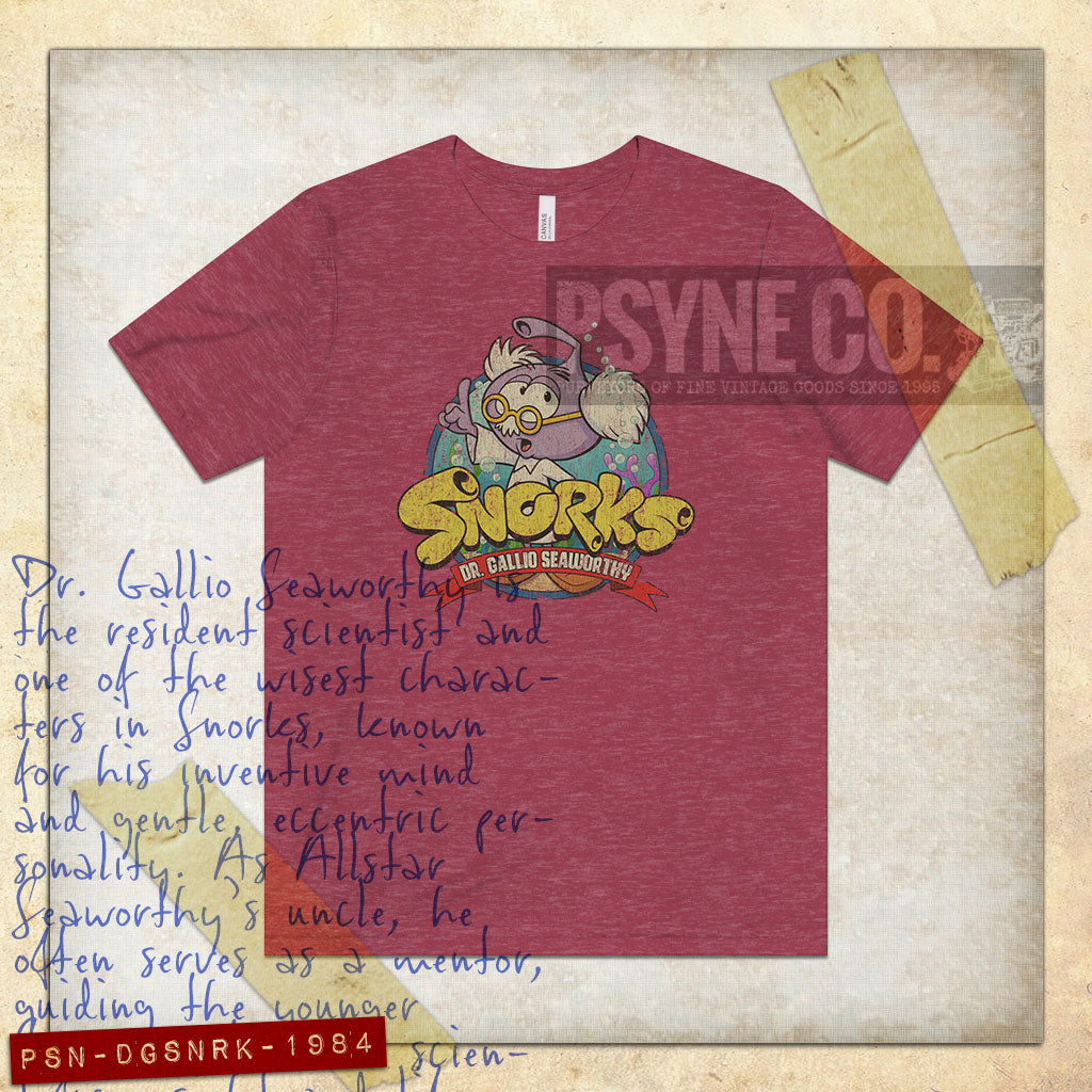 Dr. Gallio Seaworthy the Snork 1984 Vintage Men's T-Shirt