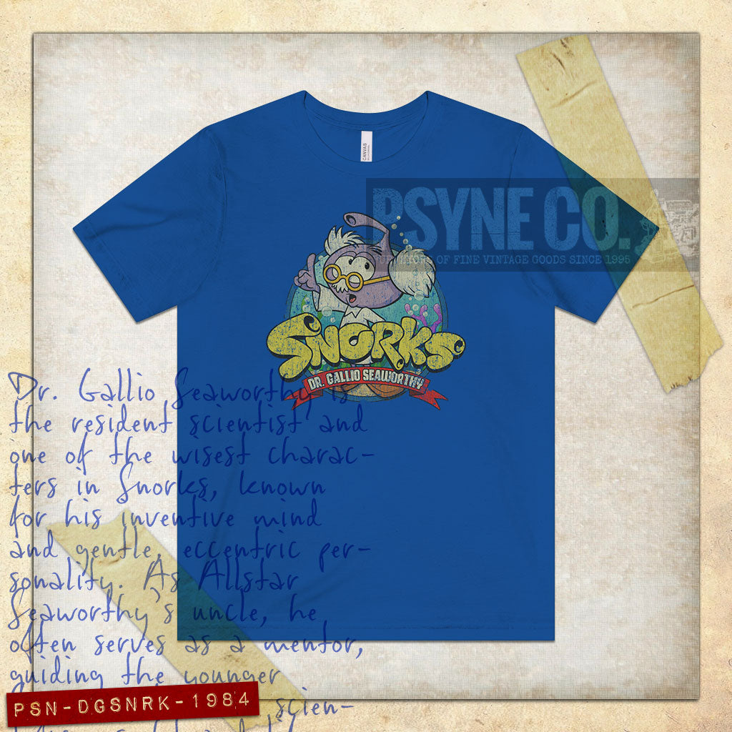 Dr. Gallio Seaworthy the Snork 1984 Vintage Men's T-Shirt