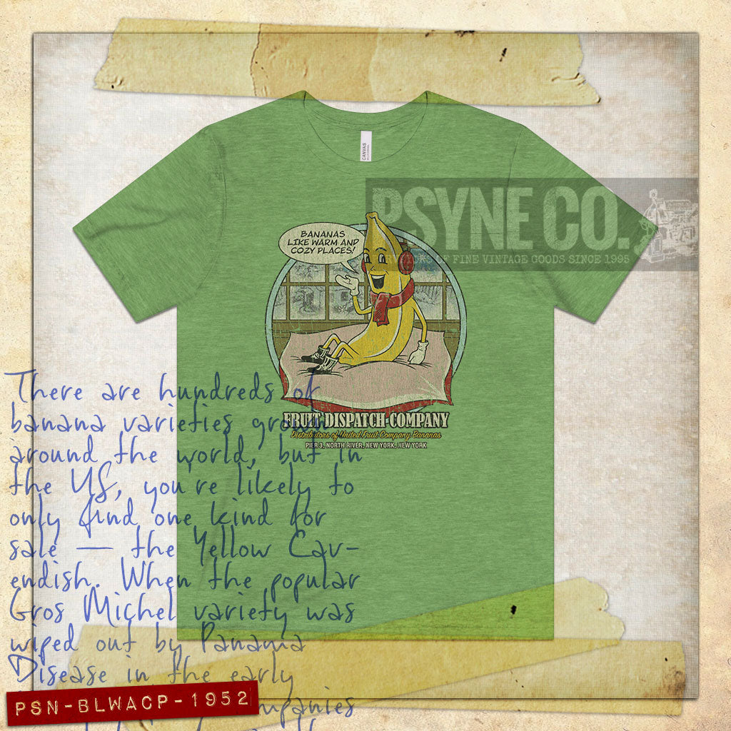 Bananas Like Warm and Cozy Places 1952 Vintage Men's T-Shirt