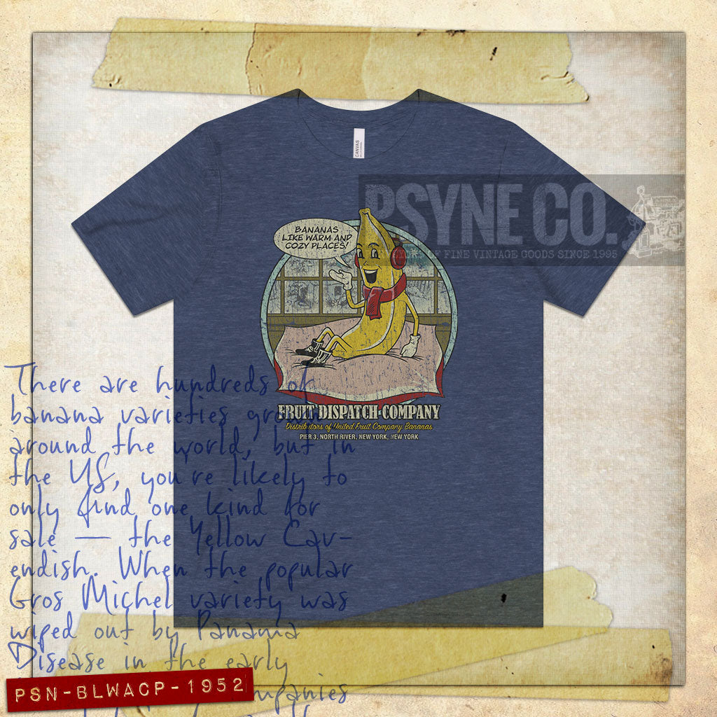 Bananas Like Warm and Cozy Places 1952 Vintage Men's T-Shirt