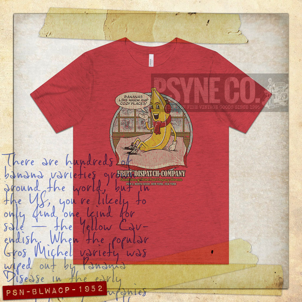 Bananas Like Warm and Cozy Places 1952 Vintage Men's T-Shirt