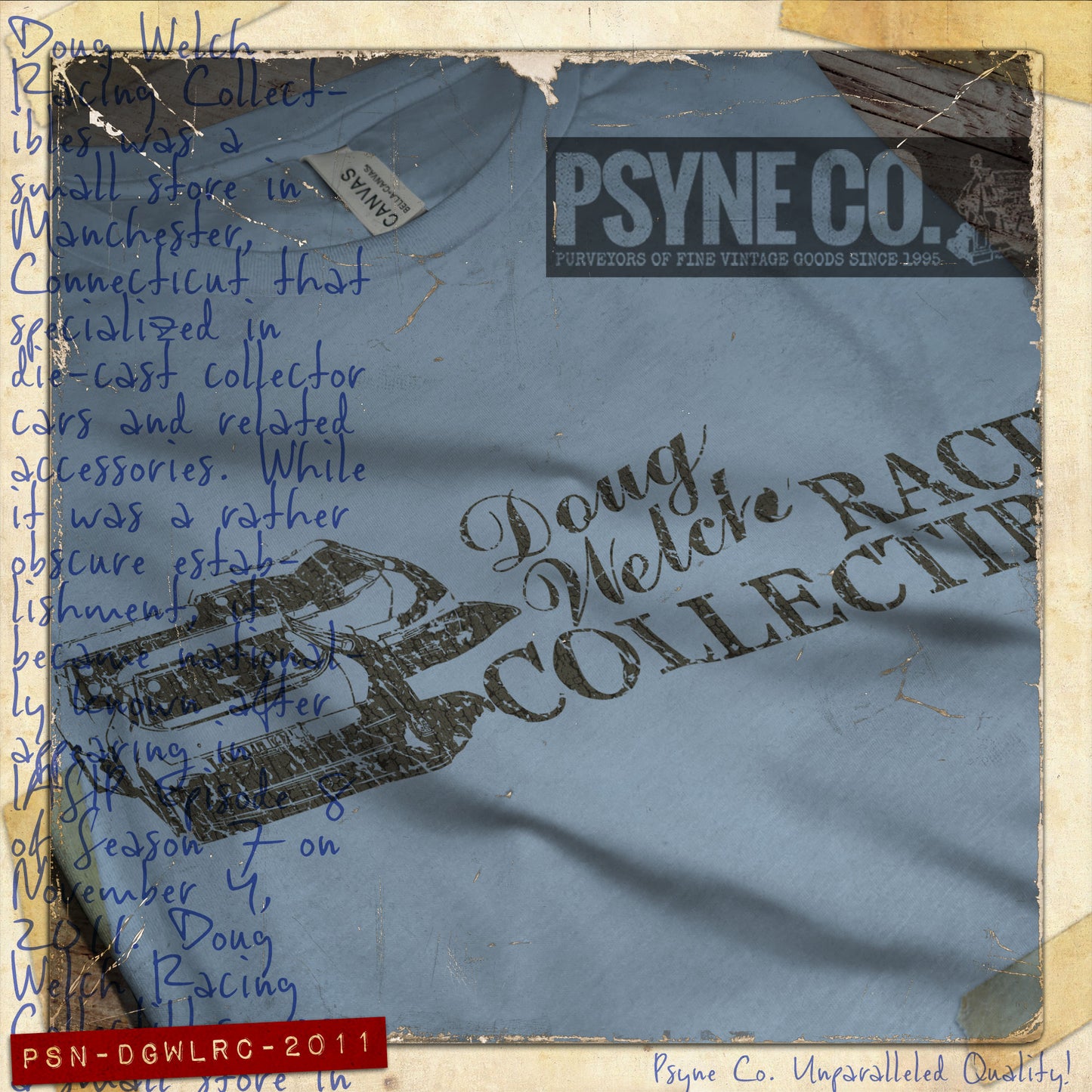 Doug Welch Racing Collectibles 2011 Vintage Men's T-Shirt
