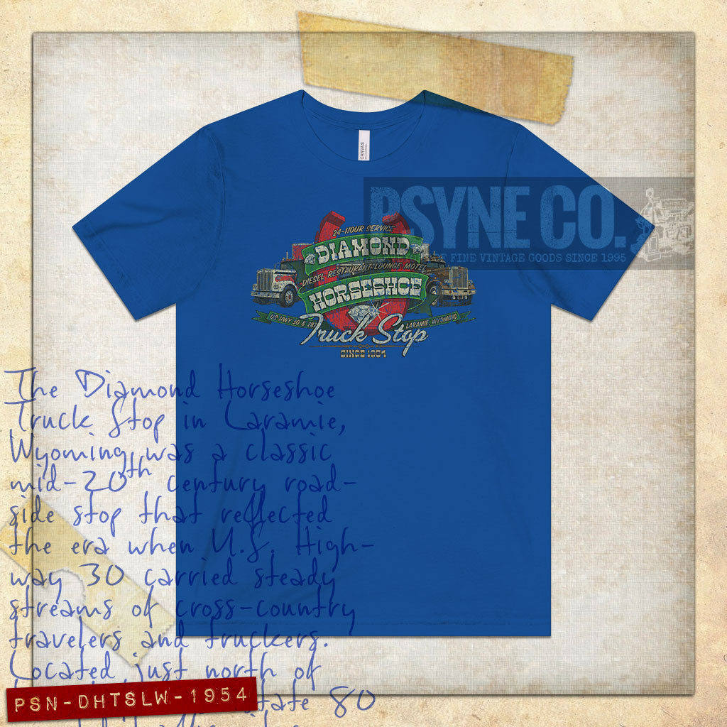 Diamond Horseshoe Truck Stop Laramie 1954 Vintage Men's T-Shirt