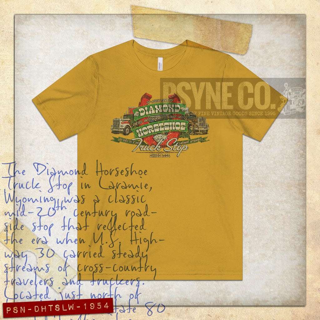 Diamond Horseshoe Truck Stop Laramie 1954 Vintage Men's T-Shirt