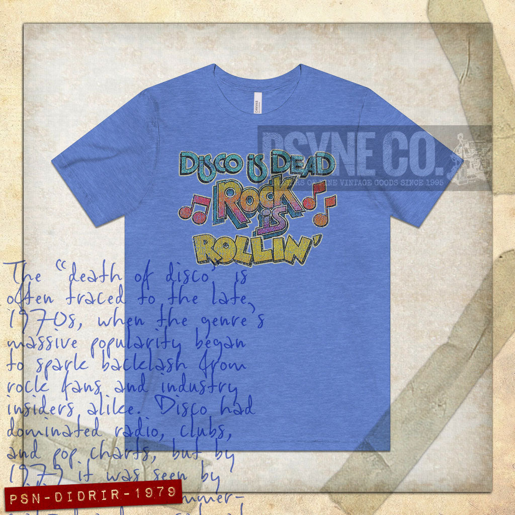 Disco is Dead Rock is Rollin' 1979 Vintage Men's T-Shirt