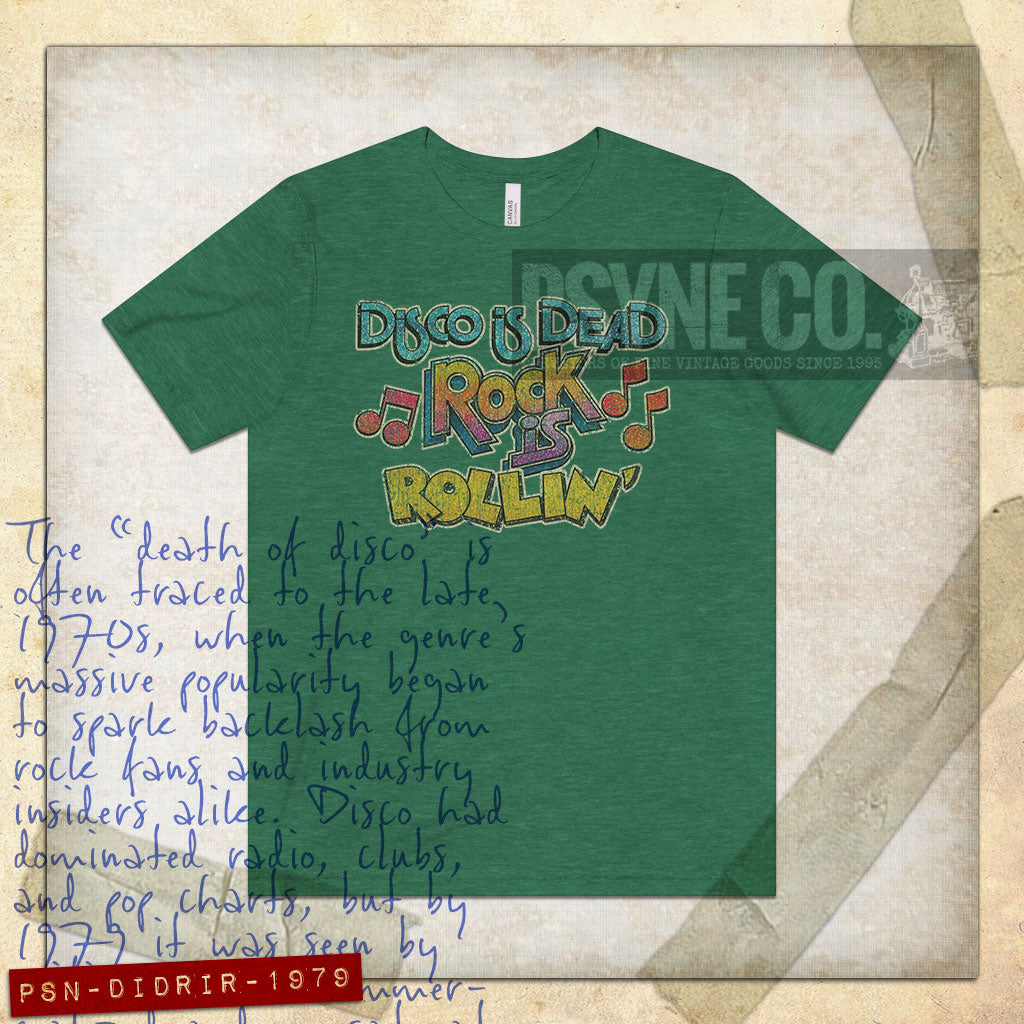 Disco is Dead Rock is Rollin' 1979 Vintage Men's T-Shirt