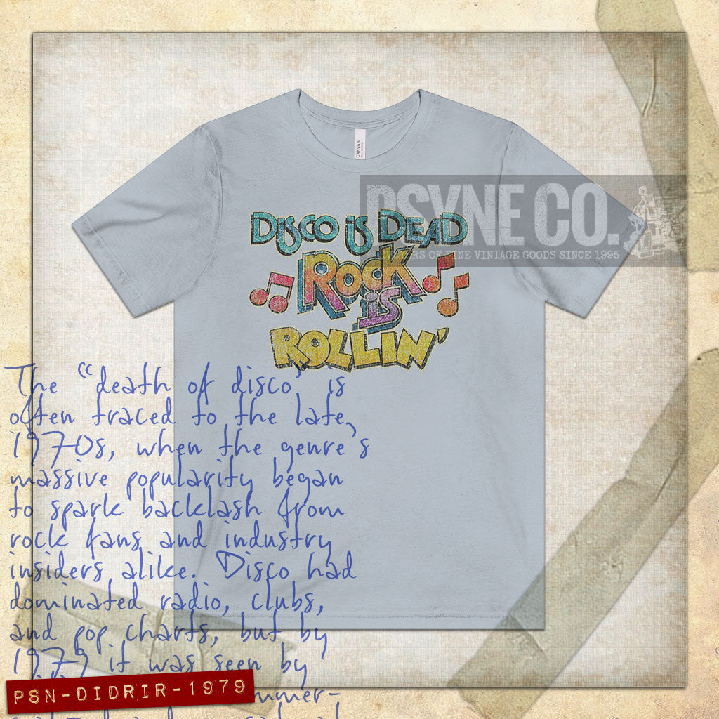Disco is Dead Rock is Rollin' 1979 Vintage Men's T-Shirt