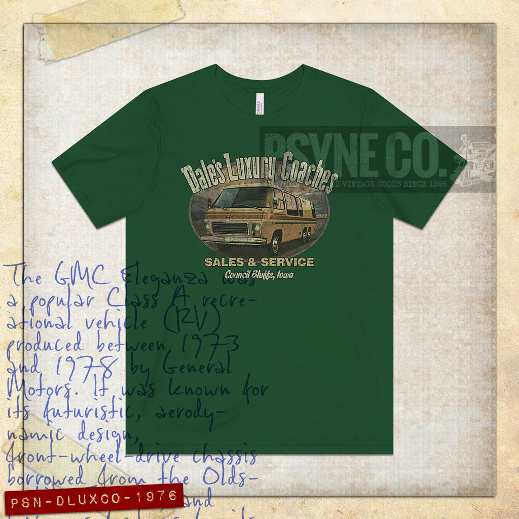 Dale's Luxury Coaches 1976 Vintage Men's T-Shirt
