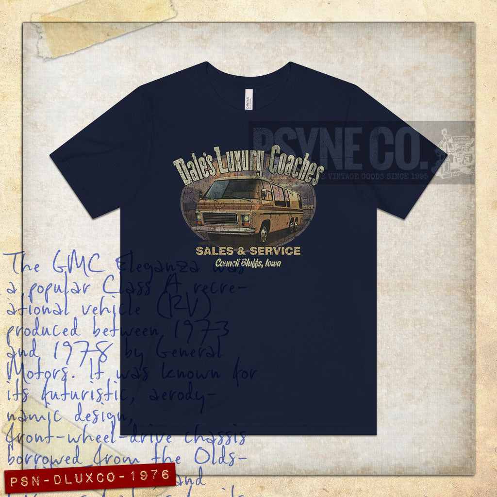 Dale's Luxury Coaches 1976 Vintage Men's T-Shirt