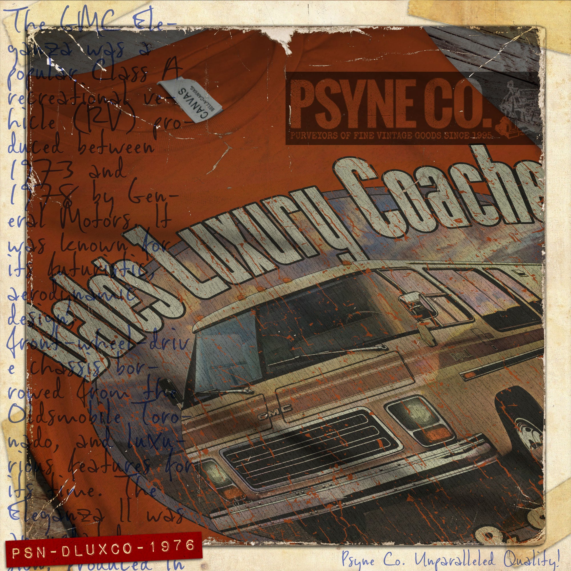 Dale's Luxury Coaches 1976 Vintage Men's T-Shirt
