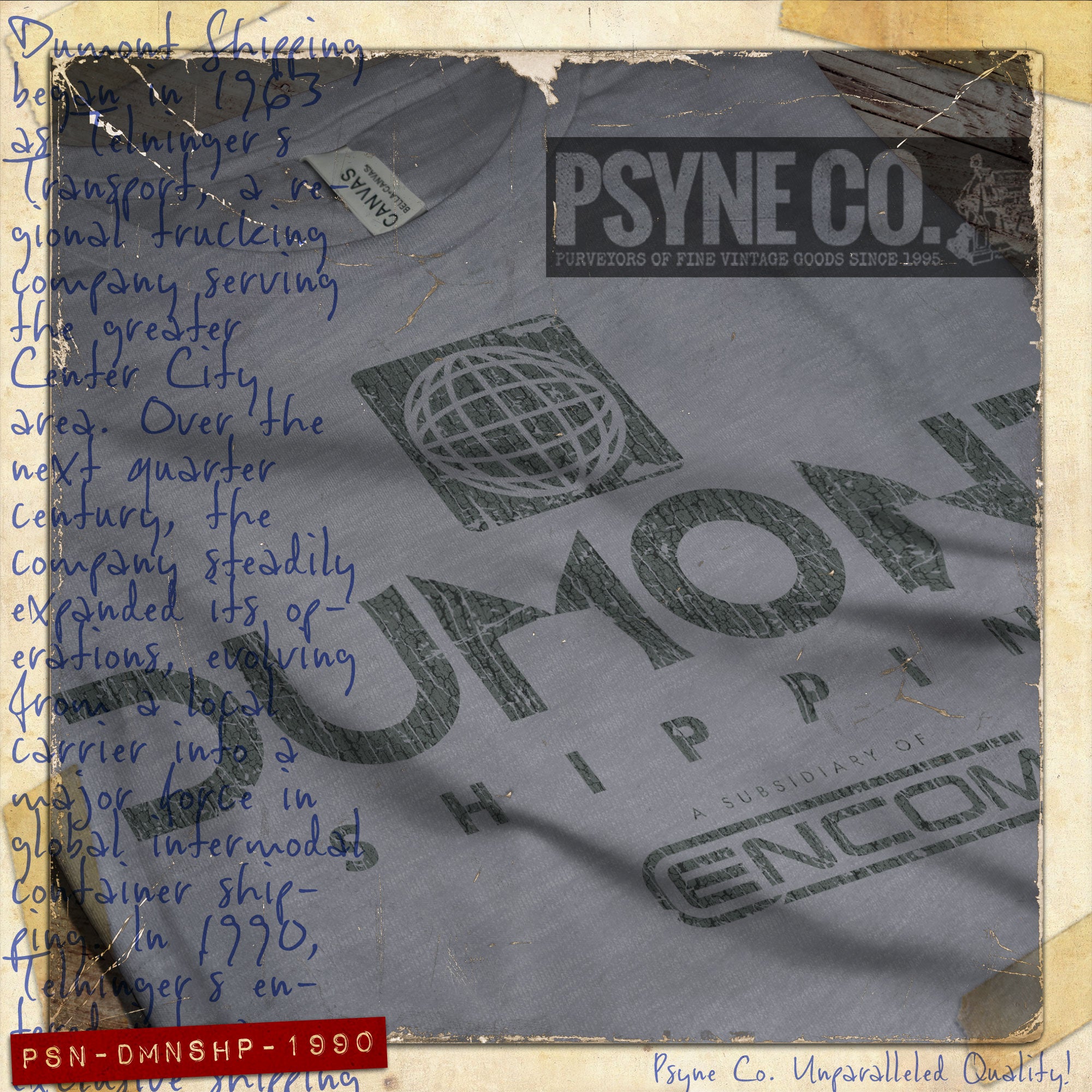 Dumont Shipping 1990 Vintage Men’s T-Shirt