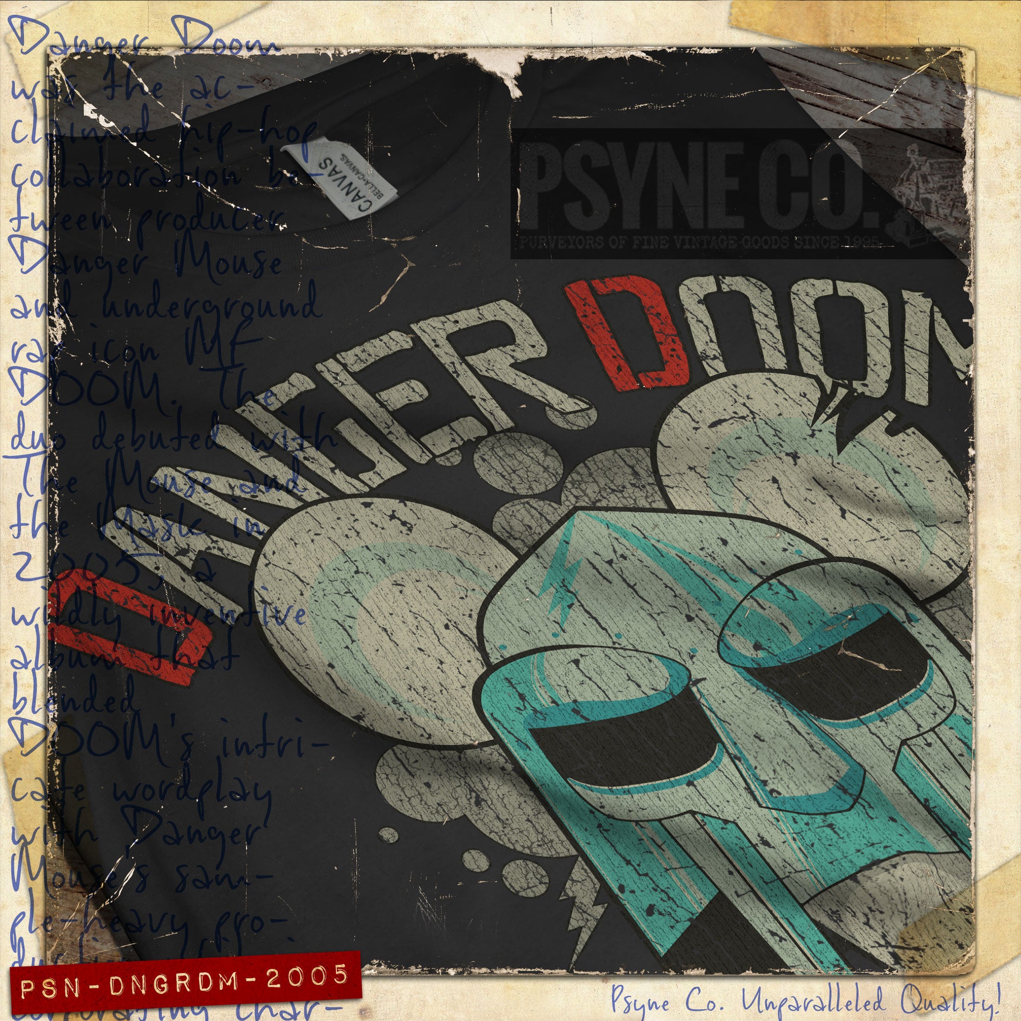 Danger Doom 2005 Vintage Men's T-Shirt