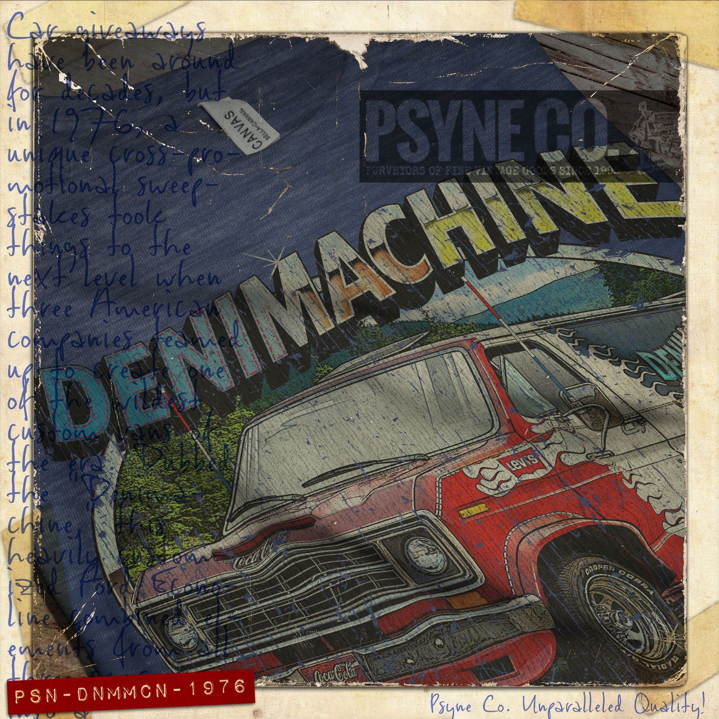 Denimachine Ultimate Party Van 1976 Vintage Men’s T-Shirt
