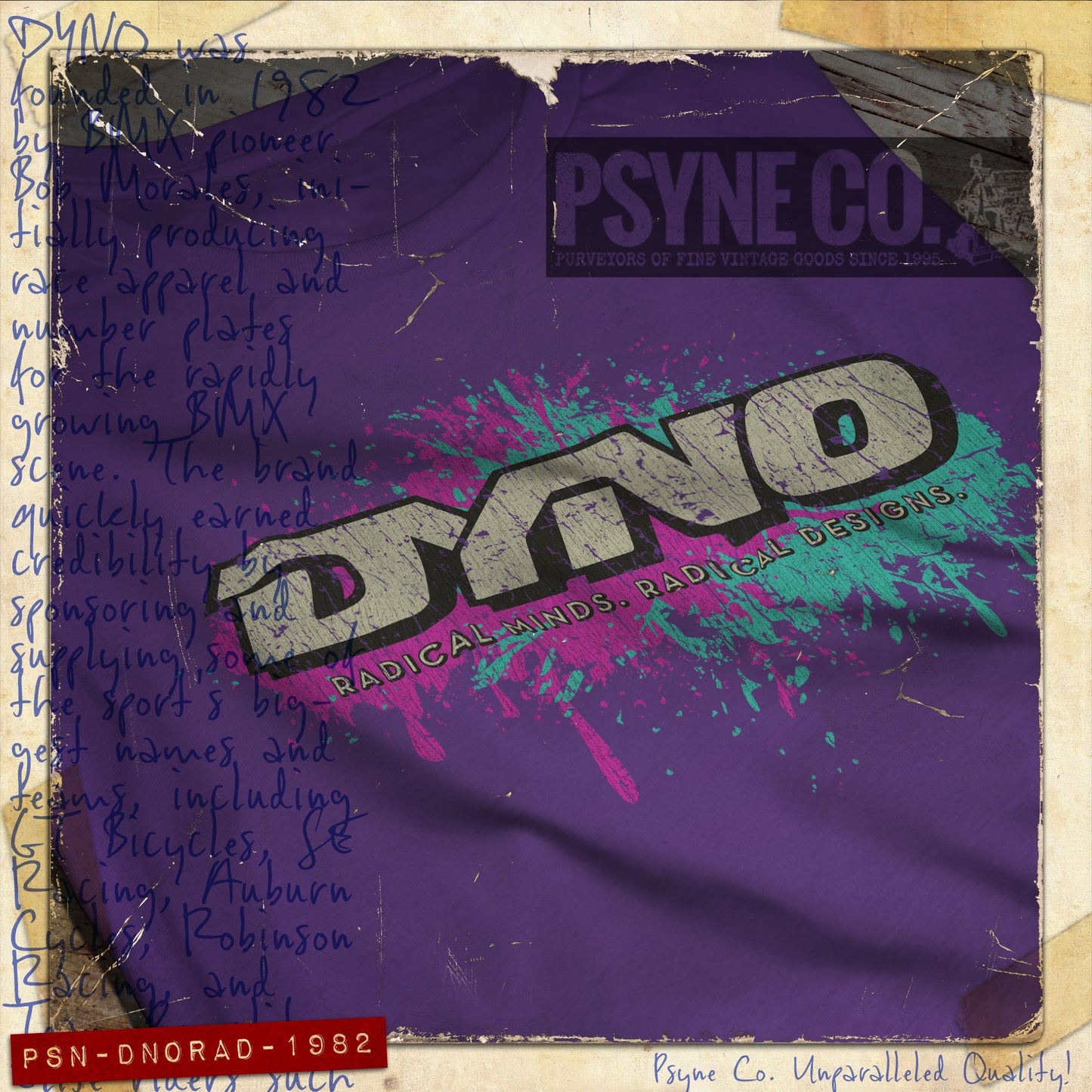 DYNO BMX Radical 1982 Vintage Women's T-Shirt