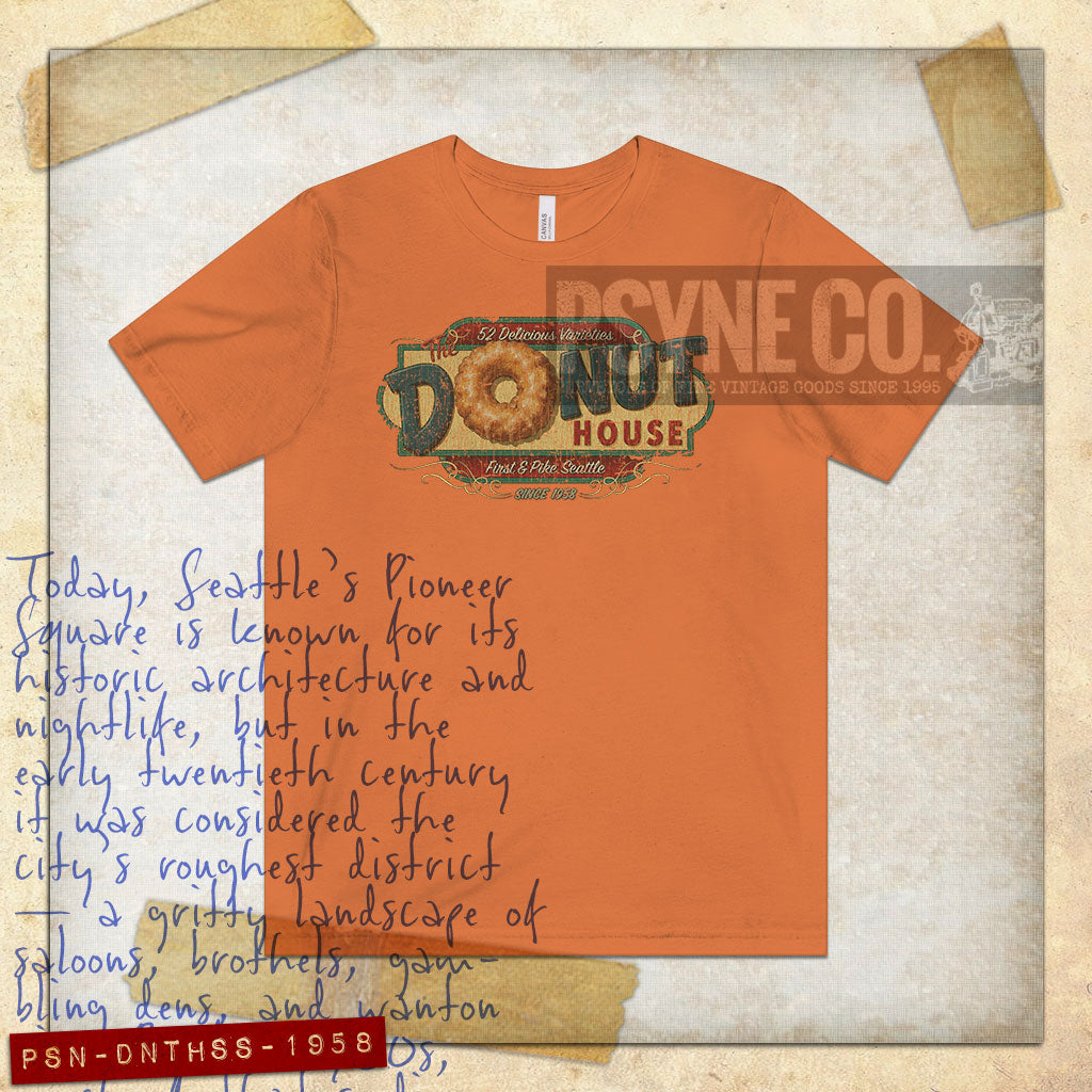 The Donut House Seattle 1958 Vintage Men's T-Shirt