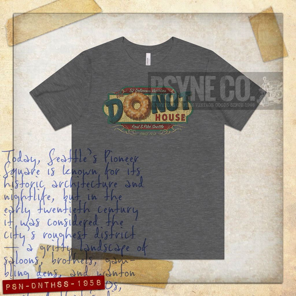 The Donut House Seattle 1958 Vintage Men's T-Shirt