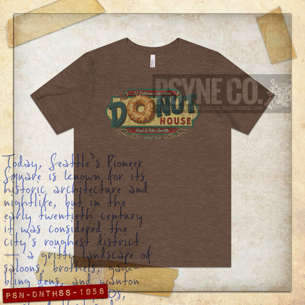 The Donut House Seattle 1958 Vintage Men's T-Shirt