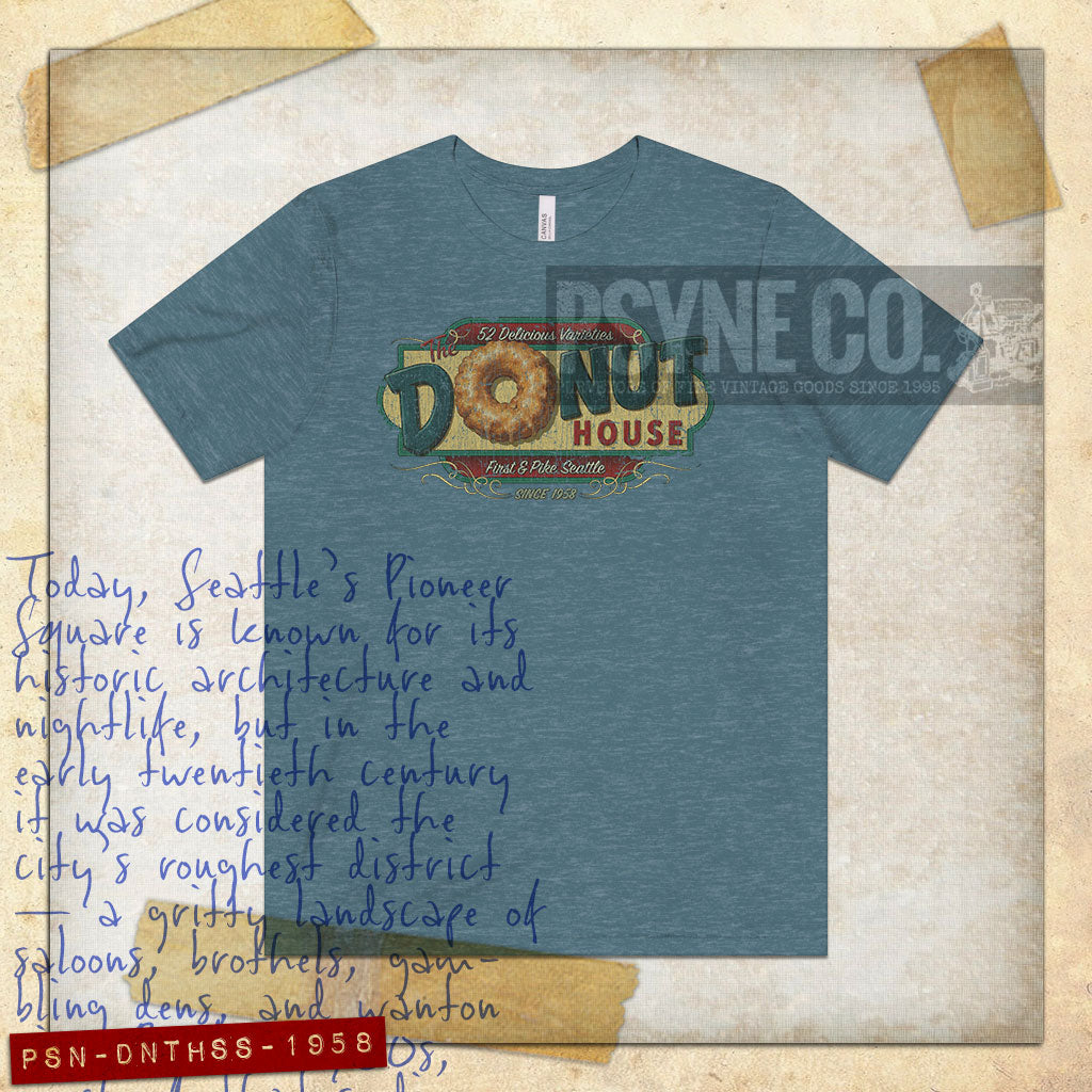 The Donut House Seattle 1958 Vintage Men's T-Shirt