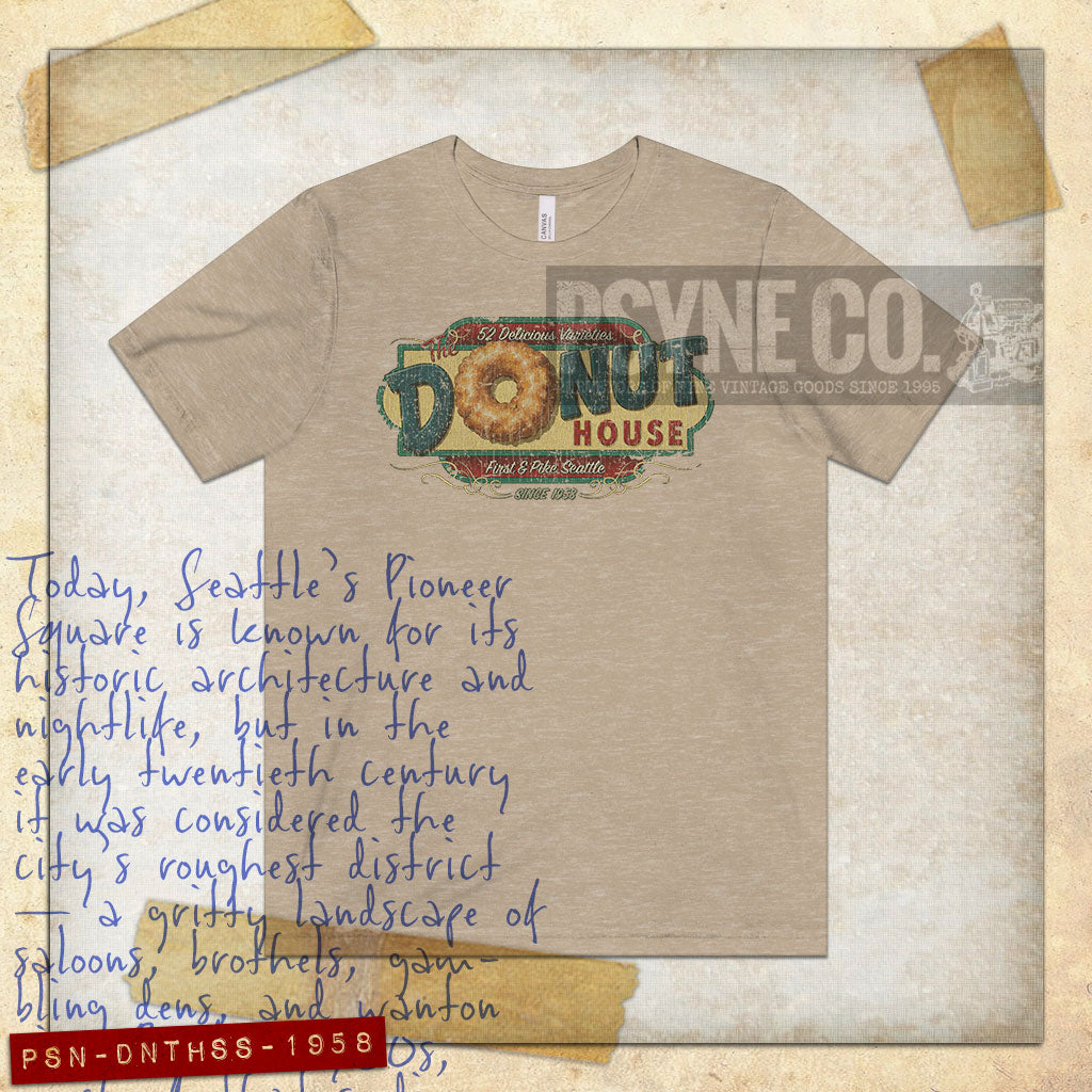 The Donut House Seattle 1958 Vintage Men's T-Shirt