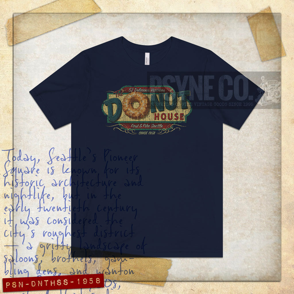 The Donut House Seattle 1958 Vintage Men's T-Shirt