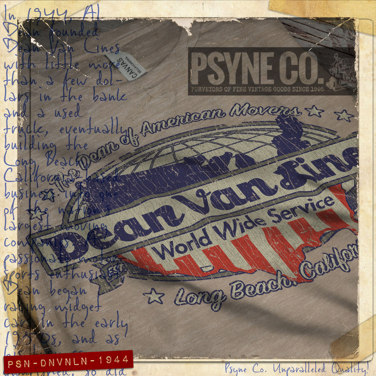Dean Van Lines 1944 Vintage Men's T-Shirt