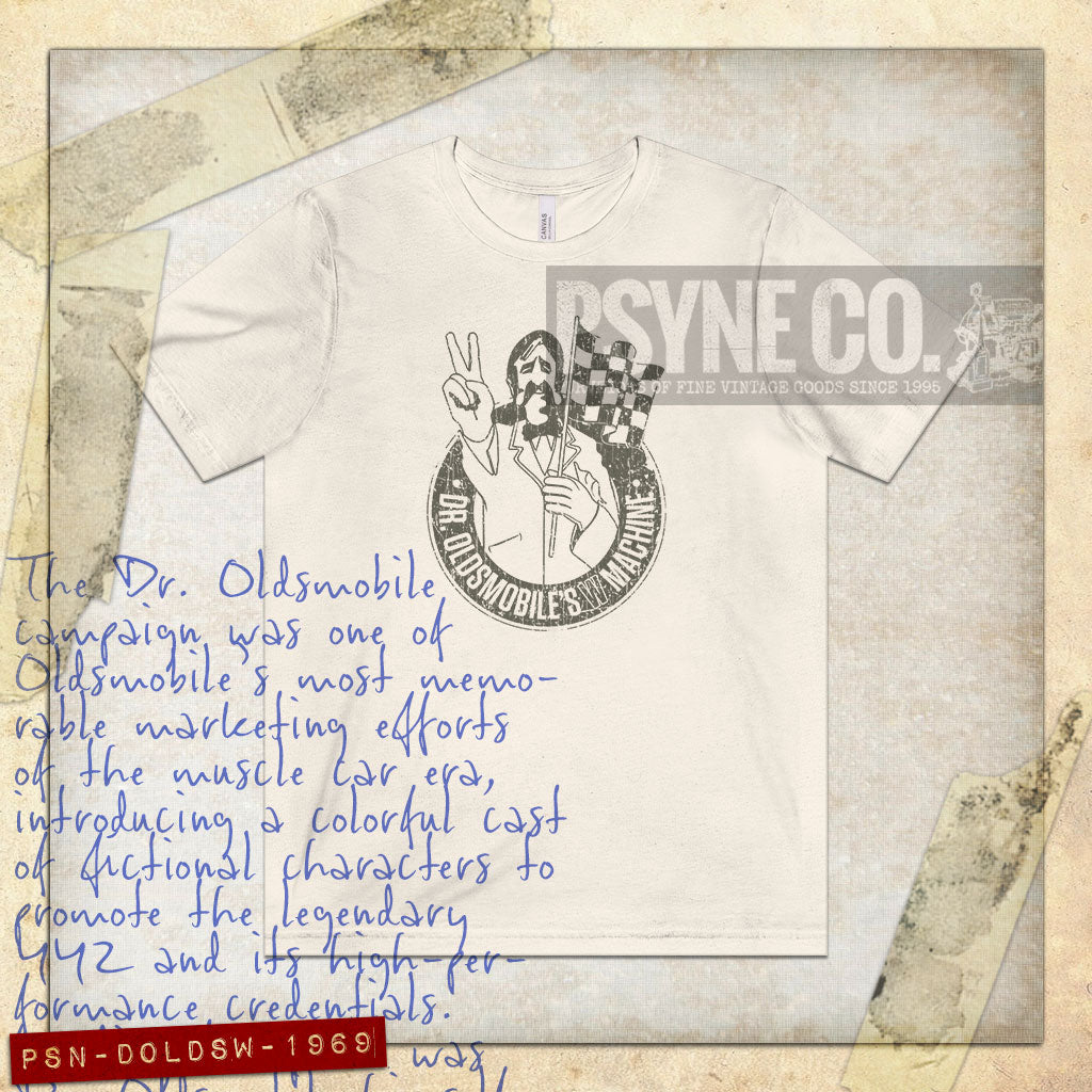 Dr. Oldsmobile's W Machine 1969 Vintage Men's T-Shirt