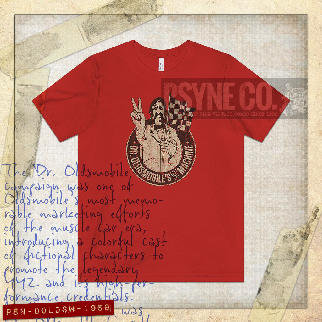 Dr. Oldsmobile's W Machine 1969 Vintage Men's T-Shirt
