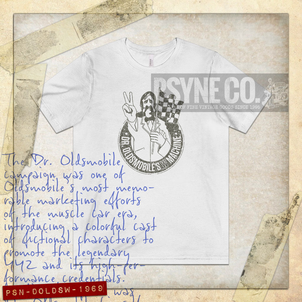 Dr. Oldsmobile's W Machine 1969 Vintage Men's T-Shirt
